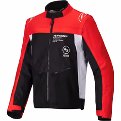 Alpinestars Pro-Dura Blouson de motocross, noir-blanc-rouge, taille 2XL pour Hommes