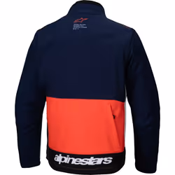 Alpinestars Lite-Dura Softshell Blouson de motocross, blanc-bleu-orange, taille XL pour Hommes