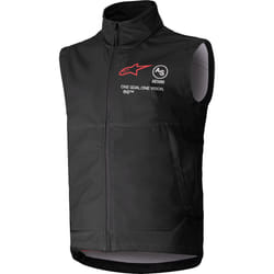 Alpinestars Techstar Softshell Gilet de motocross, noir, taille L pour Hommes