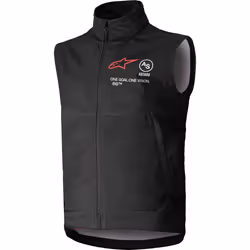 Alpinestars Techstar Softshell Gilet de motocross, noir, taille XL pour Hommes