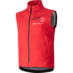 Alpinestars Techstar Softshell Gilet de motocross, rouge, taille 2XL pour Hommes