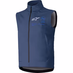Alpinestars Techstar Softshell Gilet de motocross, bleu, taille S pour Hommes