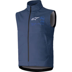 Alpinestars Techstar Softshell Gilet de motocross, bleu, taille M pour Hommes
