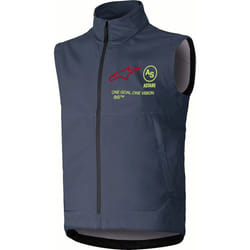 Alpinestars Techstar Softshell Gilet de motocross, gris, taille S pour Hommes