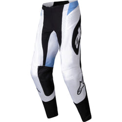 Alpinestars Techstar Melt Pantalons de motocross, noir-blanc-bleu, taille 34 pour Hommes
