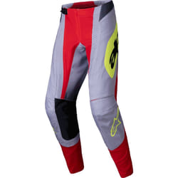 Alpinestars Techstar Melt Pantalons de motocross, gris-rouge, taille 28 pour Hommes