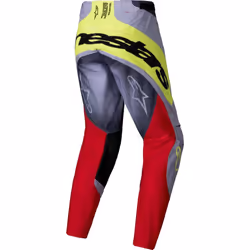 Alpinestars Techstar Melt Pantalons de motocross, gris-rouge, taille 28 pour Hommes