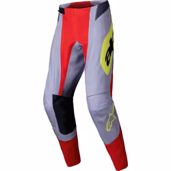 Alpinestars Techstar Melt Pantalons de motocross, gris-rouge, taille 40 pour Hommes
