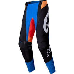 Alpinestars Techstar Melt Pantalons de motocross, noir-orange, taille 32 pour Hommes