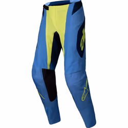 Alpinestars Techstar Melt Pantalons de motocross, bleu-jaune, taille 32 pour Hommes