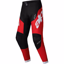 Alpinestars Racer Veil Pantalons de motocross, noir-rouge, taille 28 pour Hommes