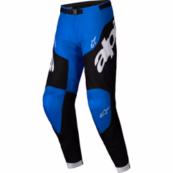 Alpinestars Racer Veil Pantalons de motocross, noir-bleu, taille 34 pour Hommes