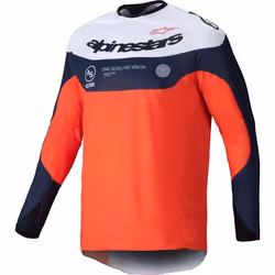 Alpinestars Pro-Dura Maillot de motocross, bleu-orange, taille L pour Hommes