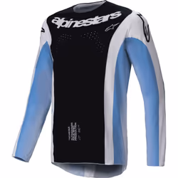 Alpinestars Techstar Melt Maillot de motocross, noir-bleu, taille L pour Hommes