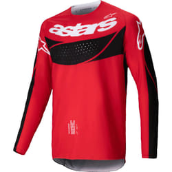Alpinestars Techstar Dreem Maillot de motocross, noir-rouge, taille L pour Hommes