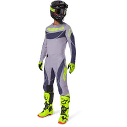 Alpinestars Techstar Dreem Maillot de motocross, gris-jaune, taille S pour Hommes