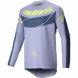 Alpinestars Techstar Dreem Maillot de motocross, gris-jaune, taille L pour Hommes