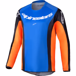 Alpinestars Racer Melt Maillot de motocross pour jeunes, bleu-orange, taille M