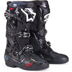Alpinestars Tech 10 Enduro Bottes de motocross, noir-blanc, taille 44 45 pour Hommes