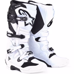 Alpinestars Tech 7 Bottes de motocross, noir-blanc, taille 45 46 pour Hommes