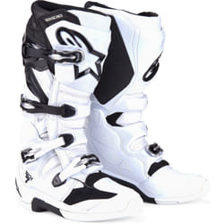 Alpinestars Tech 7 Bottes de motocross, noir-blanc, taille 45 46 pour Hommes