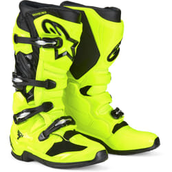 Alpinestars Tech 7 Bottes de motocross, noir-jaune, taille 44 45 pour Hommes