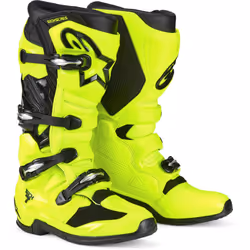Alpinestars Tech 7 Bottes de motocross, noir-jaune, taille 45 46 pour Hommes