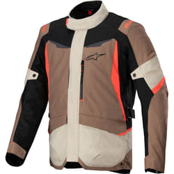 Alpinestars ST-1 Veste textile de moto imperméable, noir-brun, taille 4XL pour Hommes