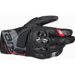 Alpinestars Belize v3 Drystar Gants de moto imperméables, noir-gris-rouge, taille M pour Hommes