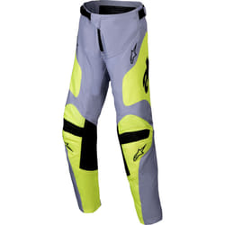 Alpinestars Racer Veil Pantalons de motocross pour jeunes, gris-jaune, taille 28