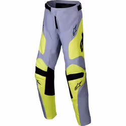 Alpinestars Racer Veil Pantalons de motocross pour jeunes, gris-jaune, taille 28