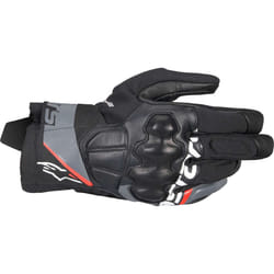 Alpinestars Corozal V3 Drystar Gants de moto imperméables, noir-gris-rouge, taille L pour Hommes