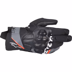 Alpinestars Corozal V3 Drystar Gants de moto imperméables, noir-gris-rouge, taille 2XL pour Hommes