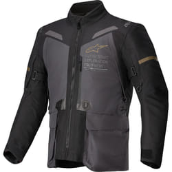 Alpinestars ST-7 2L Gore-Tex Veste textile de moto imperméable, noir-gris, taille L pour Hommes