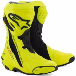 Alpinestars Supertech R Bottes de moto, noir-jaune, taille 45 pour Hommes