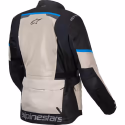 Alpinestars Andes Air Drystar veste textile de moto imperméable, noir-gris-bleu, taille 2XL pour Hommes
