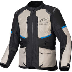 Alpinestars Andes Air Drystar veste textile de moto imperméable, noir-gris-bleu, taille 3XL pour Hommes
