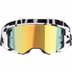Alpinestars Supertech Corp Absolute Vision Gold Lunettes de motocross, blanc-or pour Hommes - Vue supplémentaire 4
