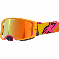 Alpinestars Supertech Corp Absolute Vision Mirror Motocross Brille, orange pour Hommes