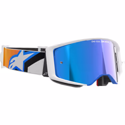Alpinestars Supertech Corp Absolute Vision Mirror Lunettes de motocross, bleu-orange pour Hommes