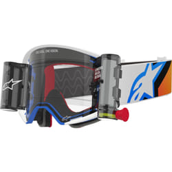 Alpinestars Supertech Corp Roll-Off Lunettes de motocross, bleu-orange pour Hommes