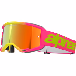 Alpinestars Vision 5 Wordmark Mirror Lunettes de motocross, rose pour Hommes
