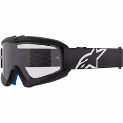 Alpinestars Vision Corp Clear Lunettes de motocross pour jeunes, noir
