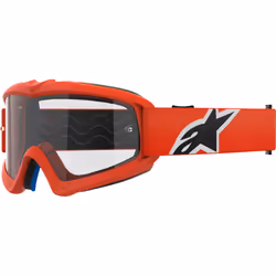 Alpinestars Vision Corp Clear Lunettes de motocross pour jeunes, orange