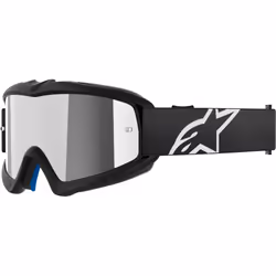 Alpinestars Vision Corp Mirrored Lunettes de motocross pour jeunes, noir