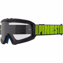 Alpinestars Vision Hollow Clear Lunettes de motocross pour jeunes, gris-jaune