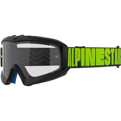 Alpinestars Vision Hollow Clear Lunettes de motocross pour jeunes, gris-jaune