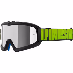 Alpinestars Vision Hollow Mirrored Lunettes de motocross pour jeunes, gris-jaune