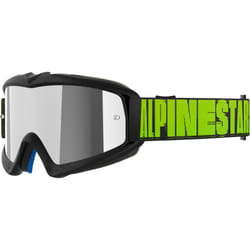 Alpinestars Vision Hollow Mirrored Lunettes de motocross pour jeunes, gris-jaune