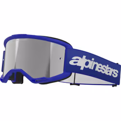 Alpinestars Vision 3 Wordmark Mirror Lunettes de motocross, bleu pour Hommes